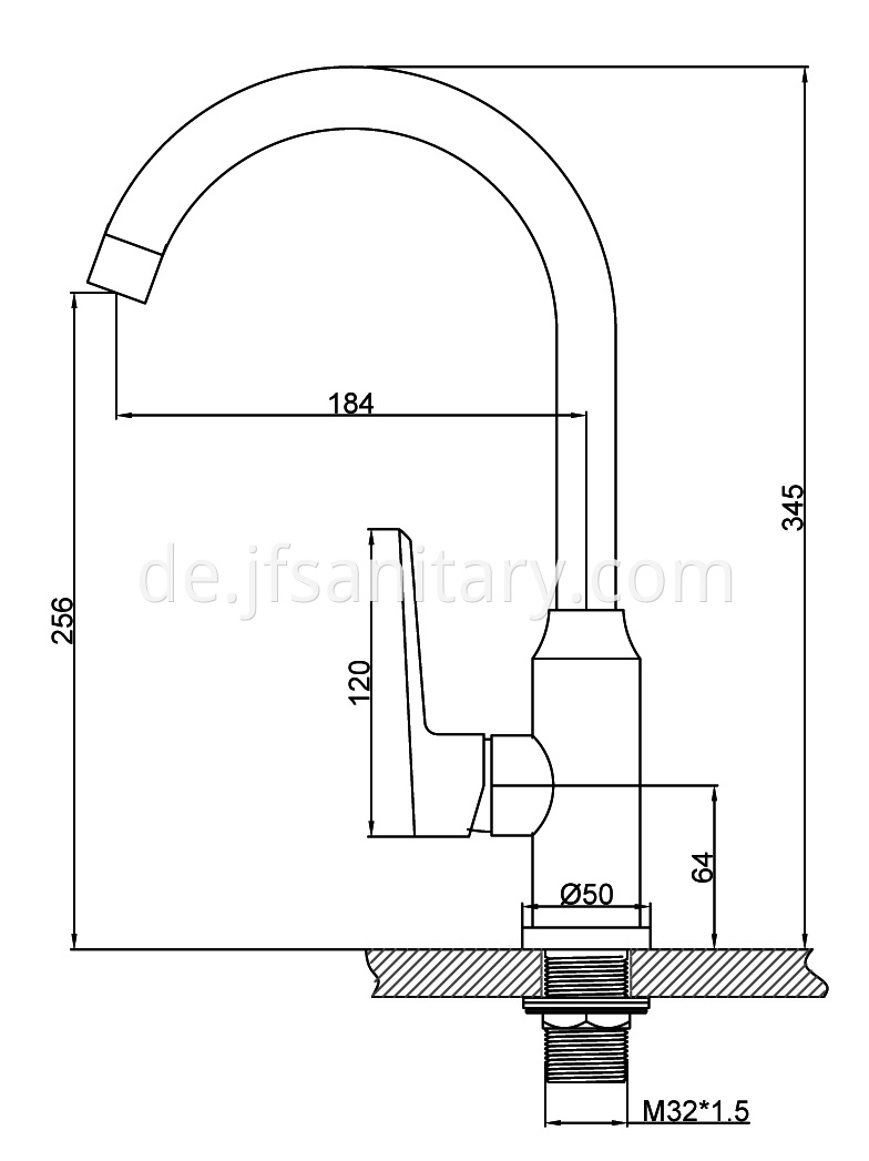 JF-6116-C Dimension drawing